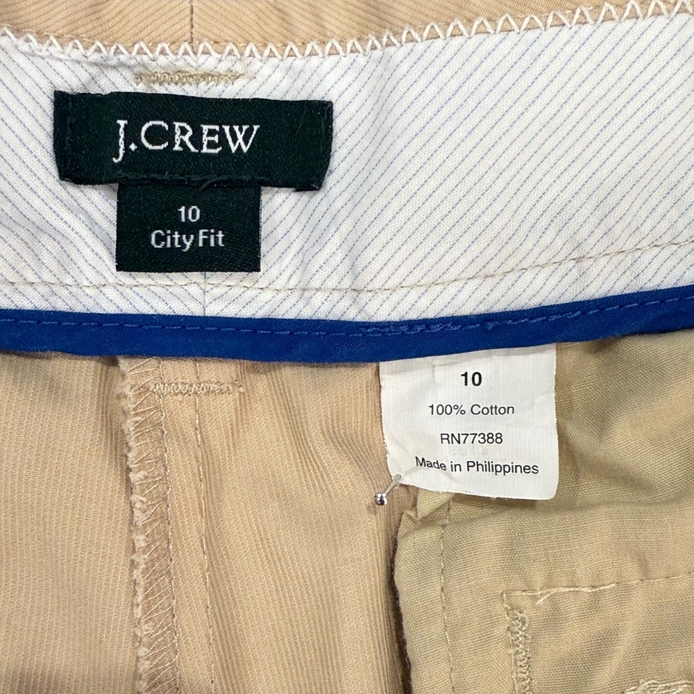 J Crew Vintage Cream Straight-Leg Clam Digger Pants View 5